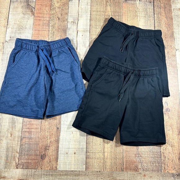 Cat & Jack Other - Cat & Jack Boys Knit Sweat Shorts Bundle Lot 3 Pack Elastic Waist Pockets Size 8
